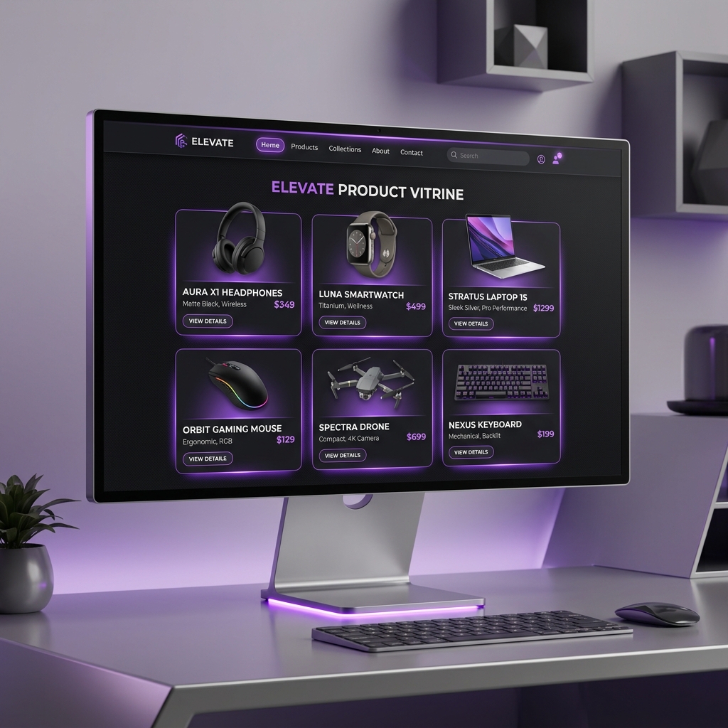 Basic Product Vitrine Mockup