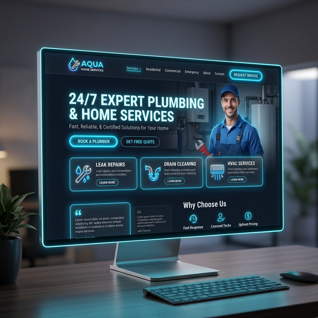 Promo Site (One-Pager) Mockup